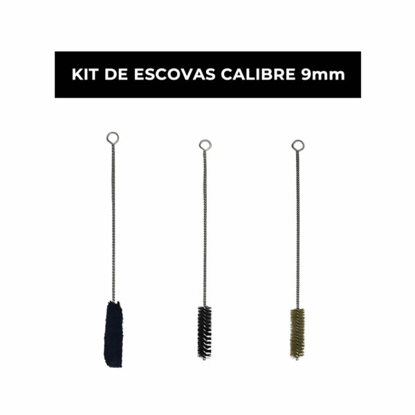 Escovas de Limpeza Calibre 9mm