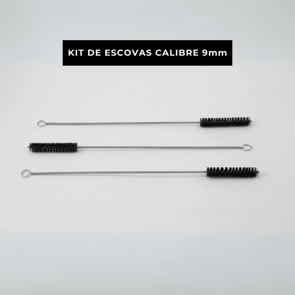 Escovas de Limpeza Calibre 9mm