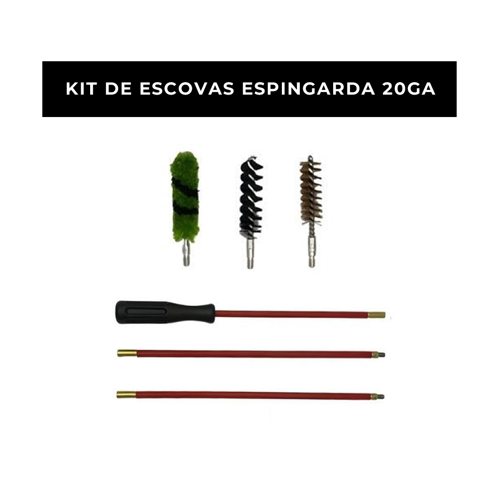 Escovas de Limpeza para Espingarda 20 GA