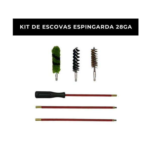 Escovas de Limpeza para Espingarda 28 GA